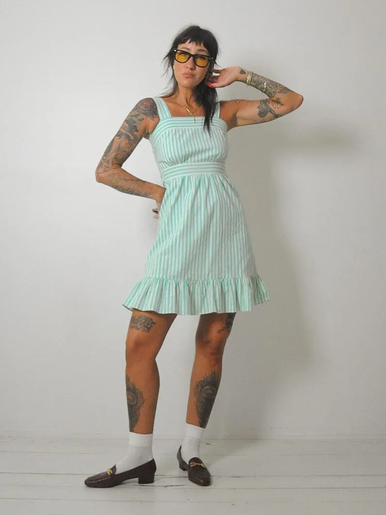1980's Lanz Striped Sundress