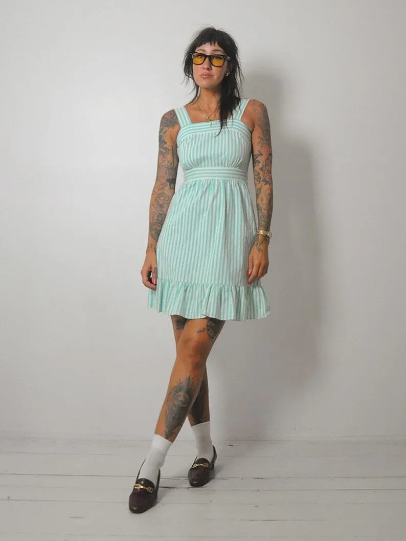 1980's Lanz Striped Sundress