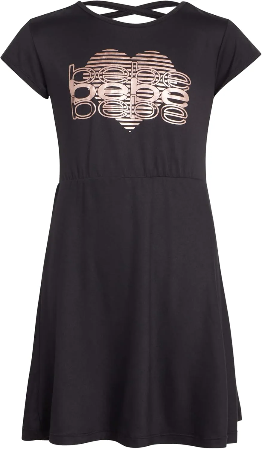 bebe Girls' Dress - 2 Pack Super Soft Casual Dress (7-16)