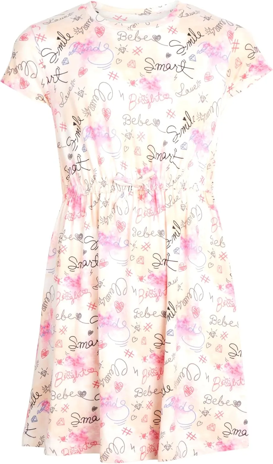 bebe Girls' Dress - 2 Pack Super Soft Casual Dress (7-16)