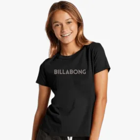 Billabong Girls Dancer Short Sleeve Tee Off Black