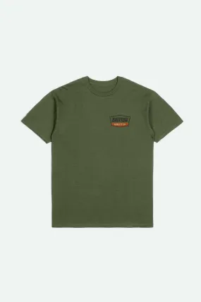 Brixton Regal S/S Tee Ivy Green/Washed Black/Rust