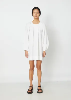 Carrie Mae Poet Mini Dress — Soft White
