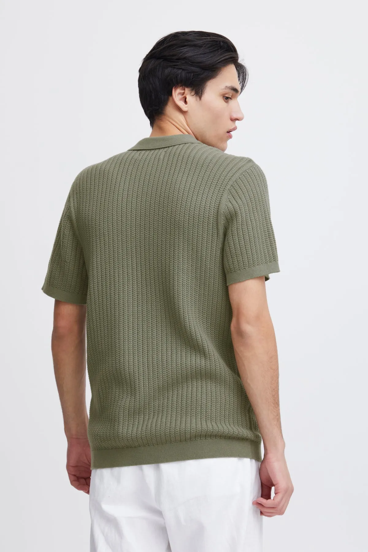 Casual Friday Karl - Strik polo med struktur