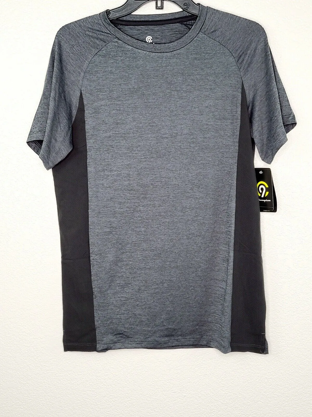 Champion C9 Boys' Gray & Black Cloud Knit Breathable Stretch Athletic Tee