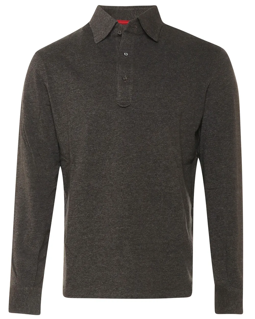 Charcoal Long Sleeve Polo