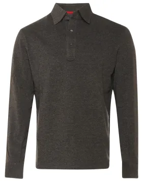 Charcoal Long Sleeve Polo