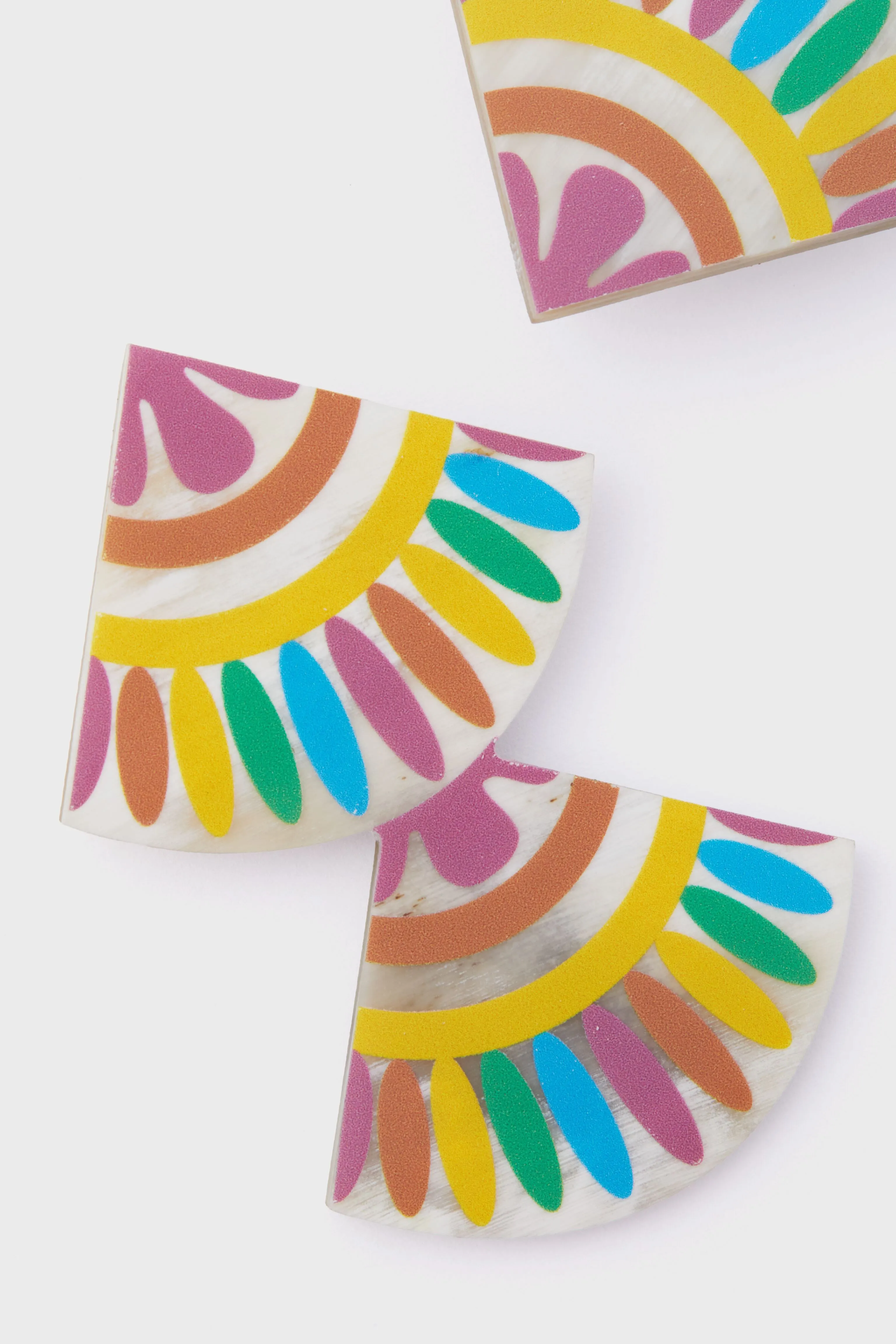 Exclusive Multi Spanish Double Tile Earrings