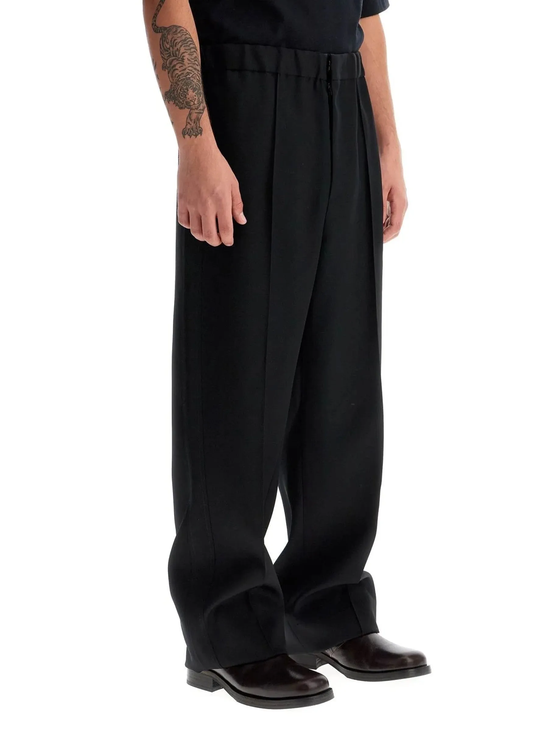 Gabardine Wool Trousers