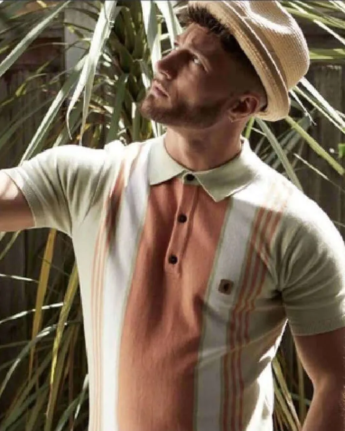 Gabicci Vintage SEARLE Polo Pistachio