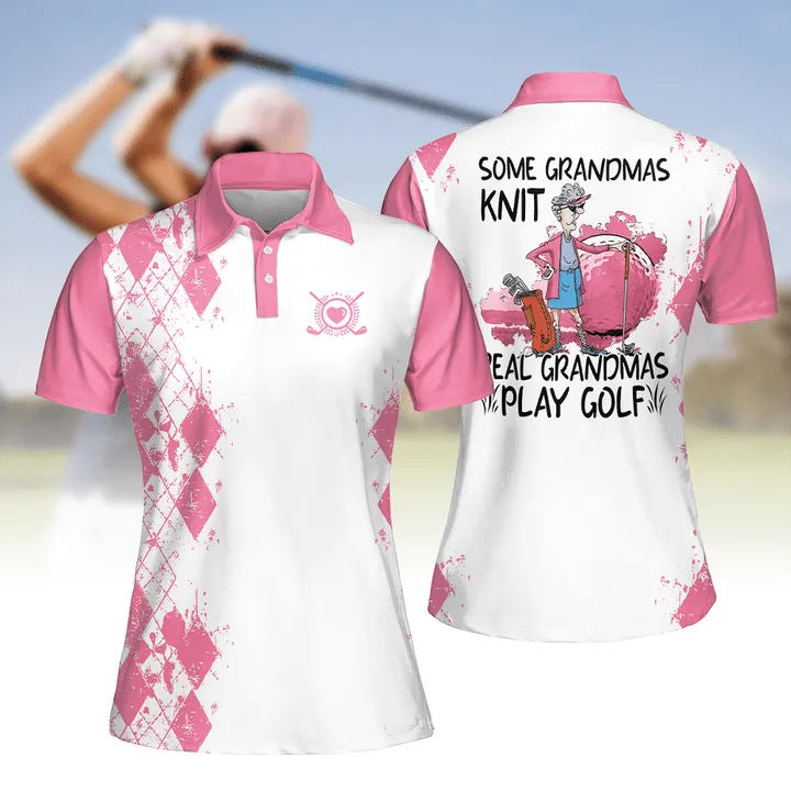 Golf Some Grandmas Knit Shirt Multicolor Sleeve Women Polo Shirt For Ladies Golf Shirt