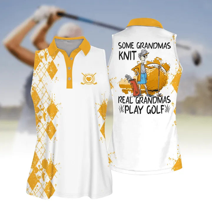 Golf Some Grandmas Knit Shirt Multicolor Sleeve Women Polo Shirt For Ladies Golf Shirt