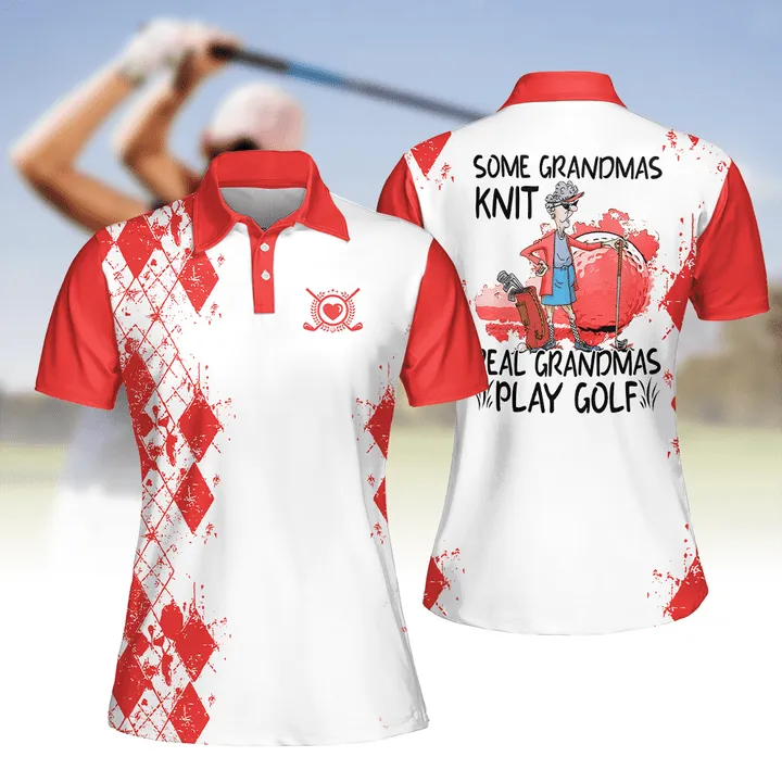 Golf Some Grandmas Knit Shirt Multicolor Sleeve Women Polo Shirt For Ladies Golf Shirt