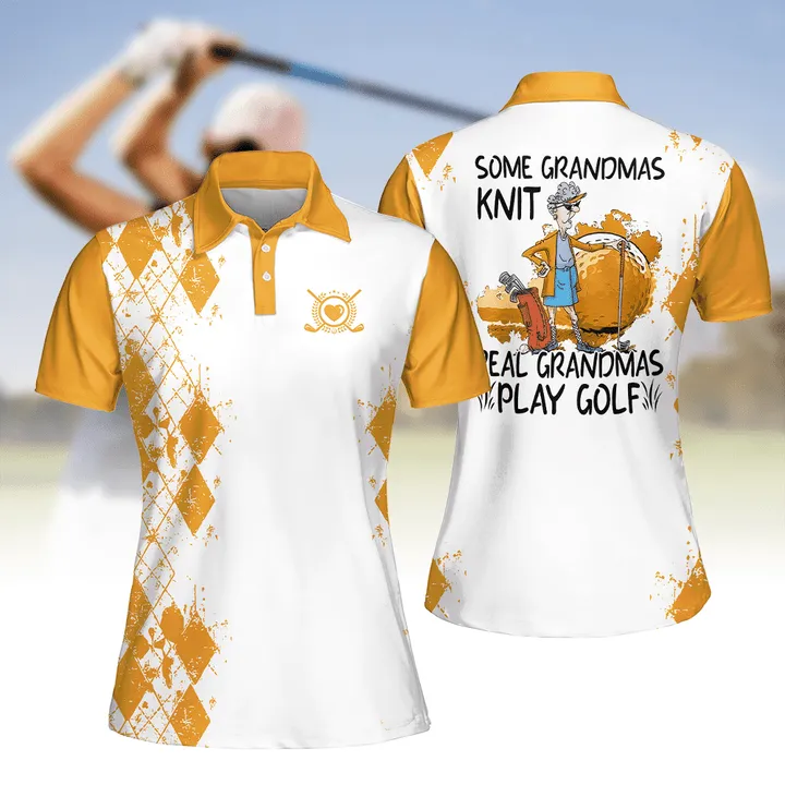 Golf Some Grandmas Knit Shirt Multicolor Sleeve Women Polo Shirt For Ladies Golf Shirt