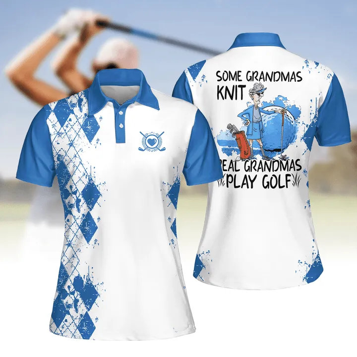 Golf Some Grandmas Knit Shirt Multicolor Sleeve Women Polo Shirt For Ladies Golf Shirt