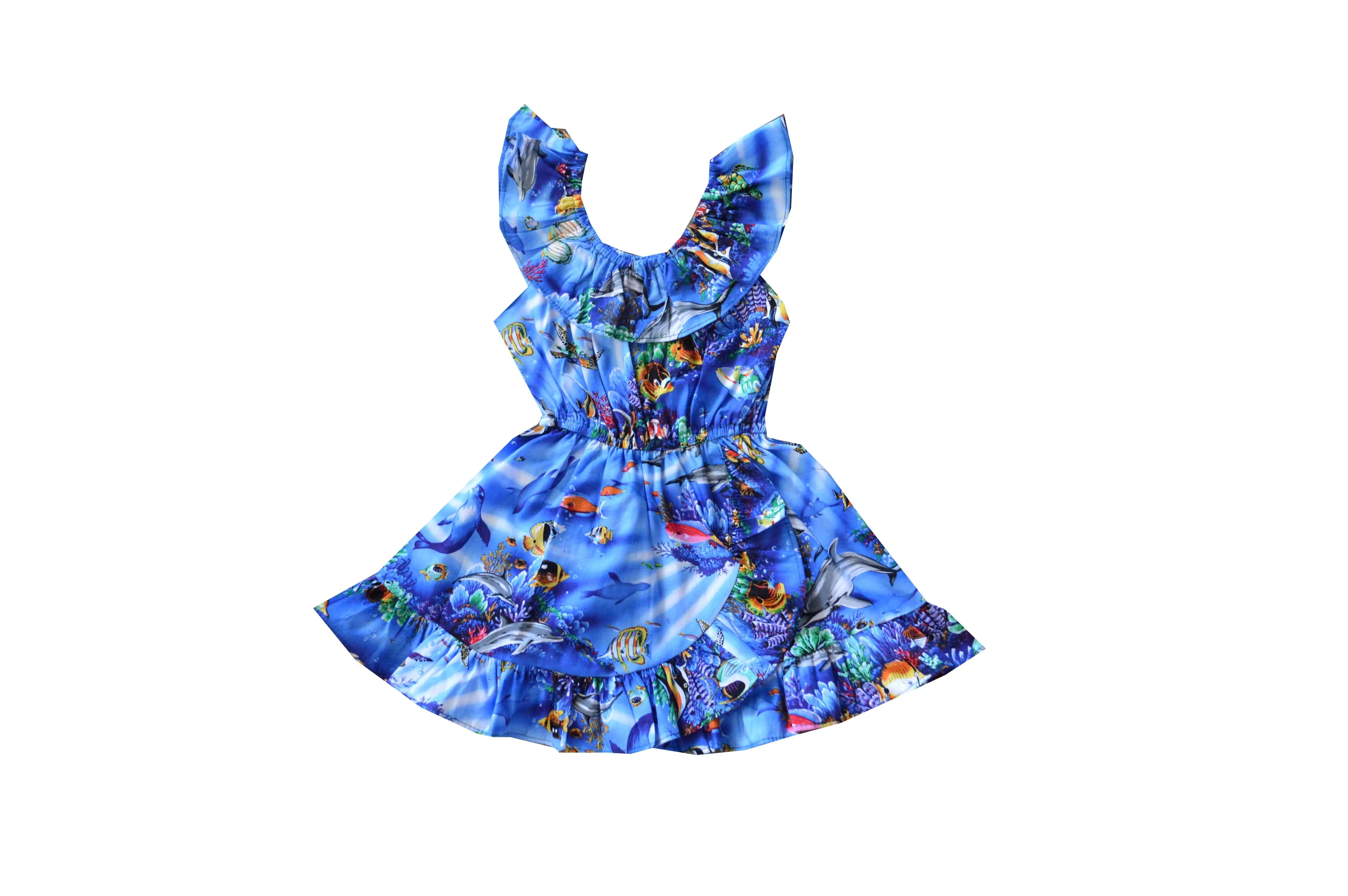 Hanauma Bay Cotton Hawaiian Dress Girl