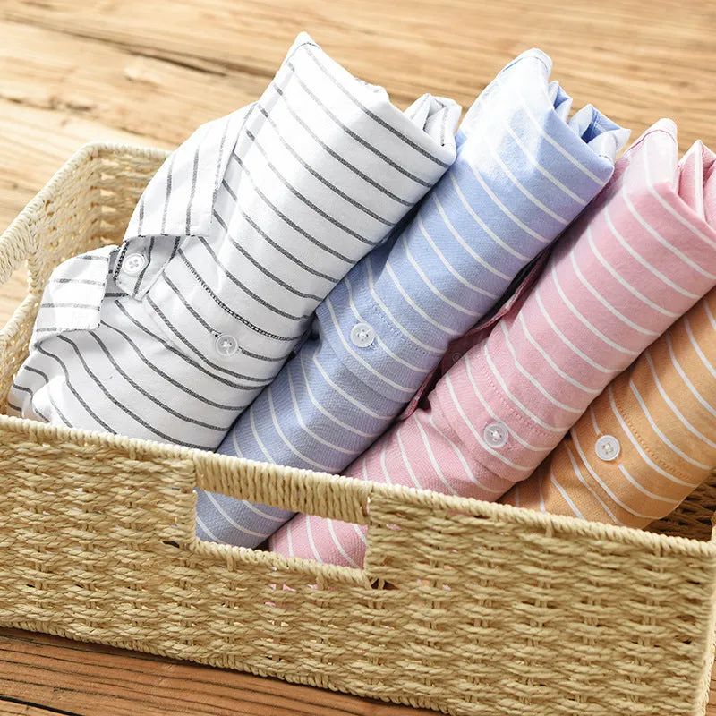 Ivyshape | Casual Striped Long-Sleeve Polo