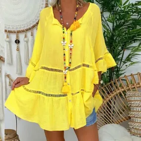 Journey Quarter Sleeve Boho Shirt