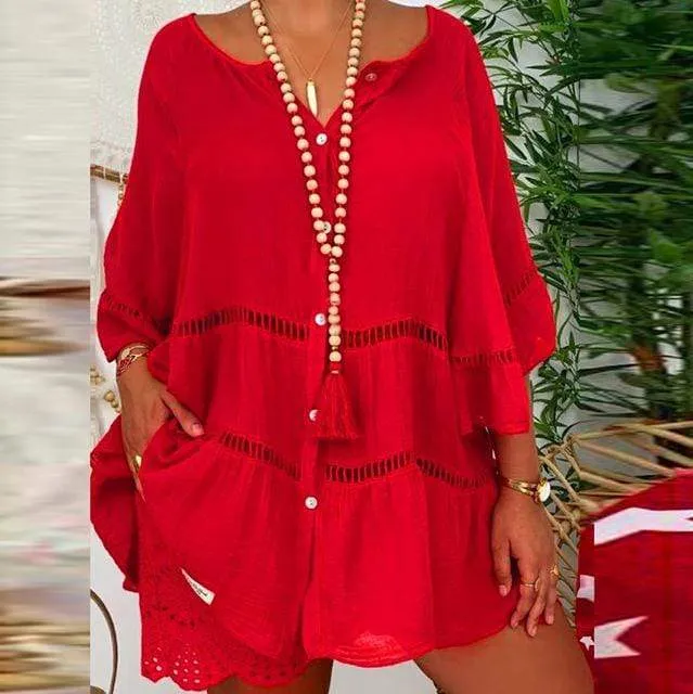 Journey Quarter Sleeve Boho Shirt