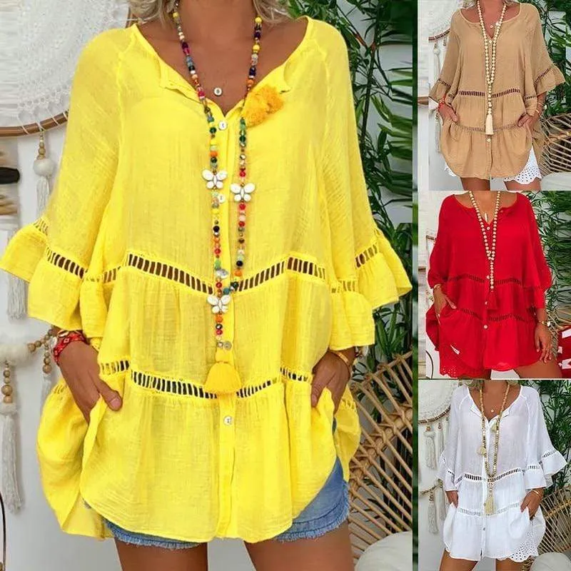 Journey Quarter Sleeve Boho Shirt