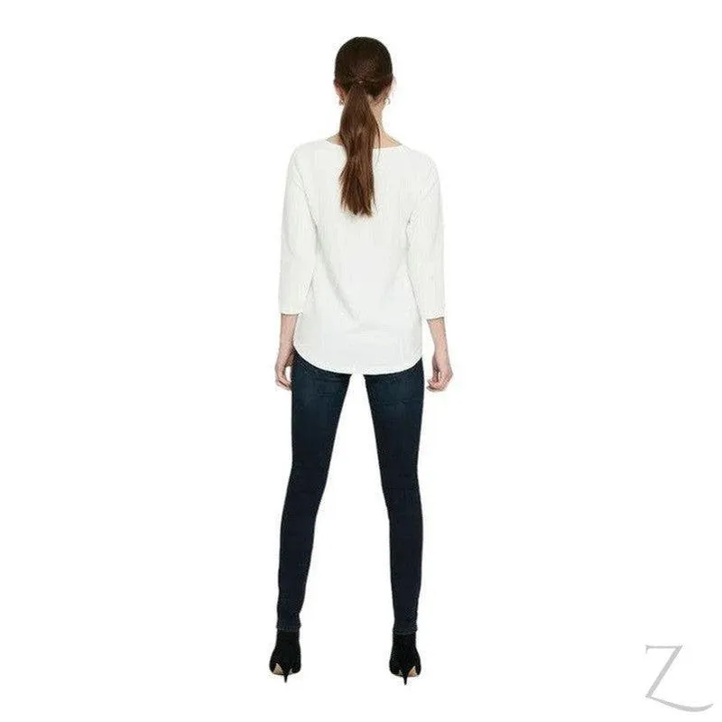Ladies Super Stretchy Super Skinny Ankle Grazer Denim Jeans | Zip Detail | "Phela"