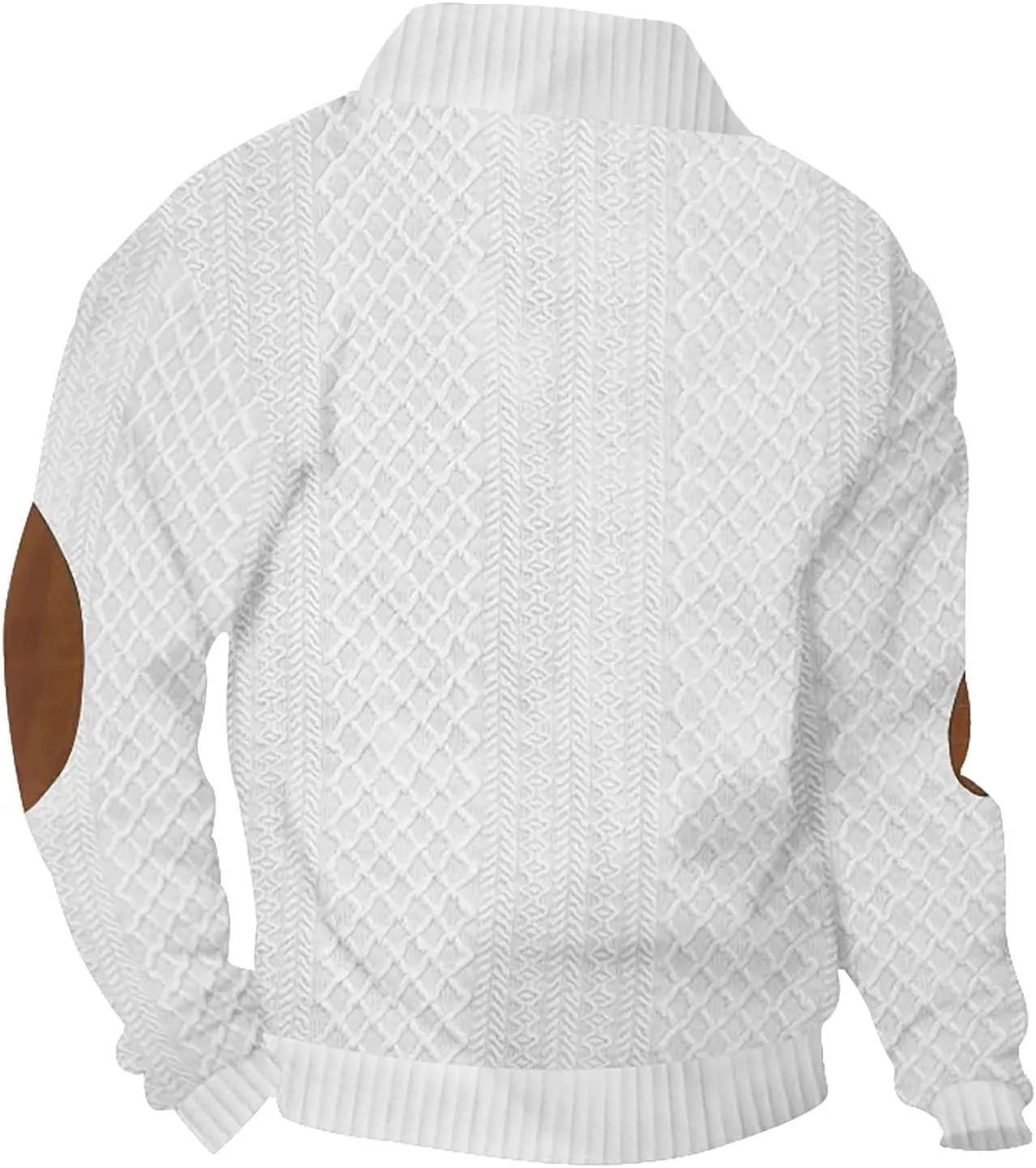 Long Sleeve Shrits for Men Stand Collar Corduroy Sweatshirt Casual Quater Button Pullover Fashion Print Sweatshirts