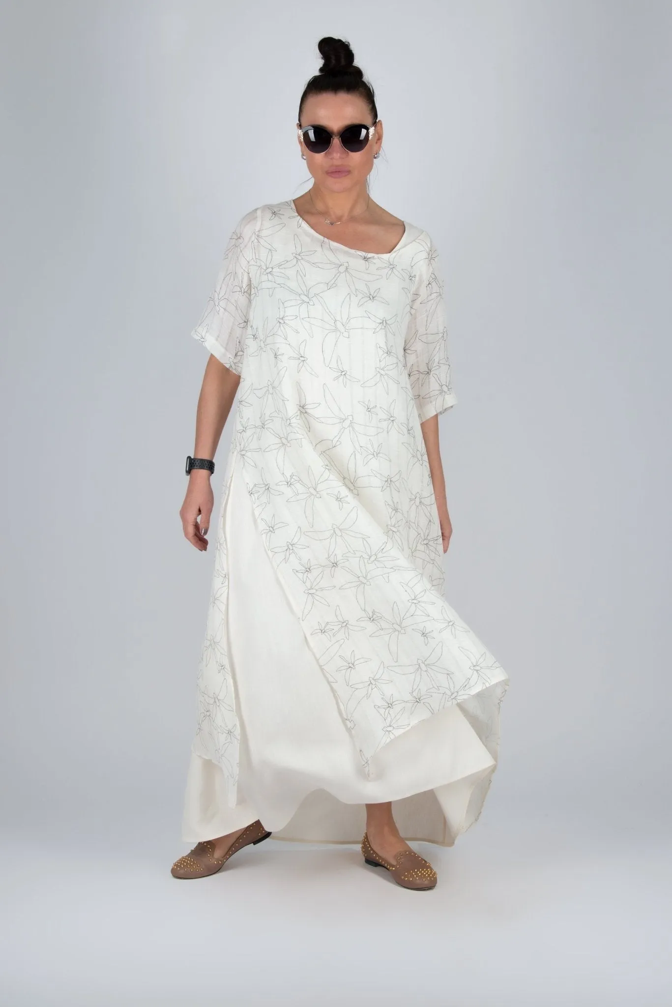 LORI Linen Dress in 2 parts