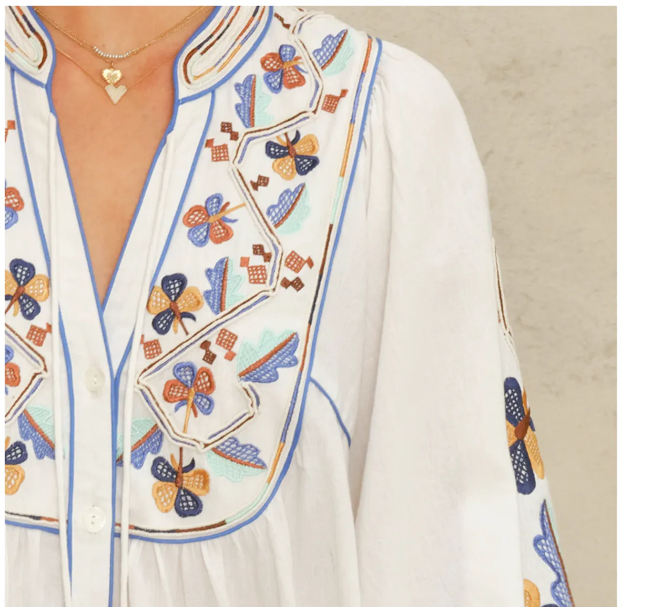 M.A.B.E Arielle Tunic Dress - Blue