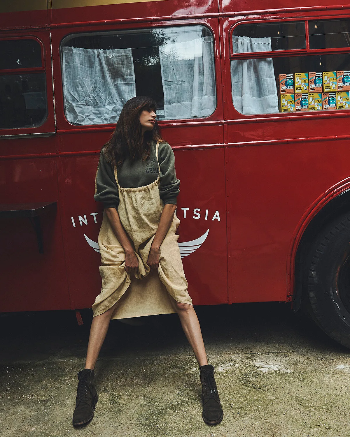 Maya Dress,  Ochre