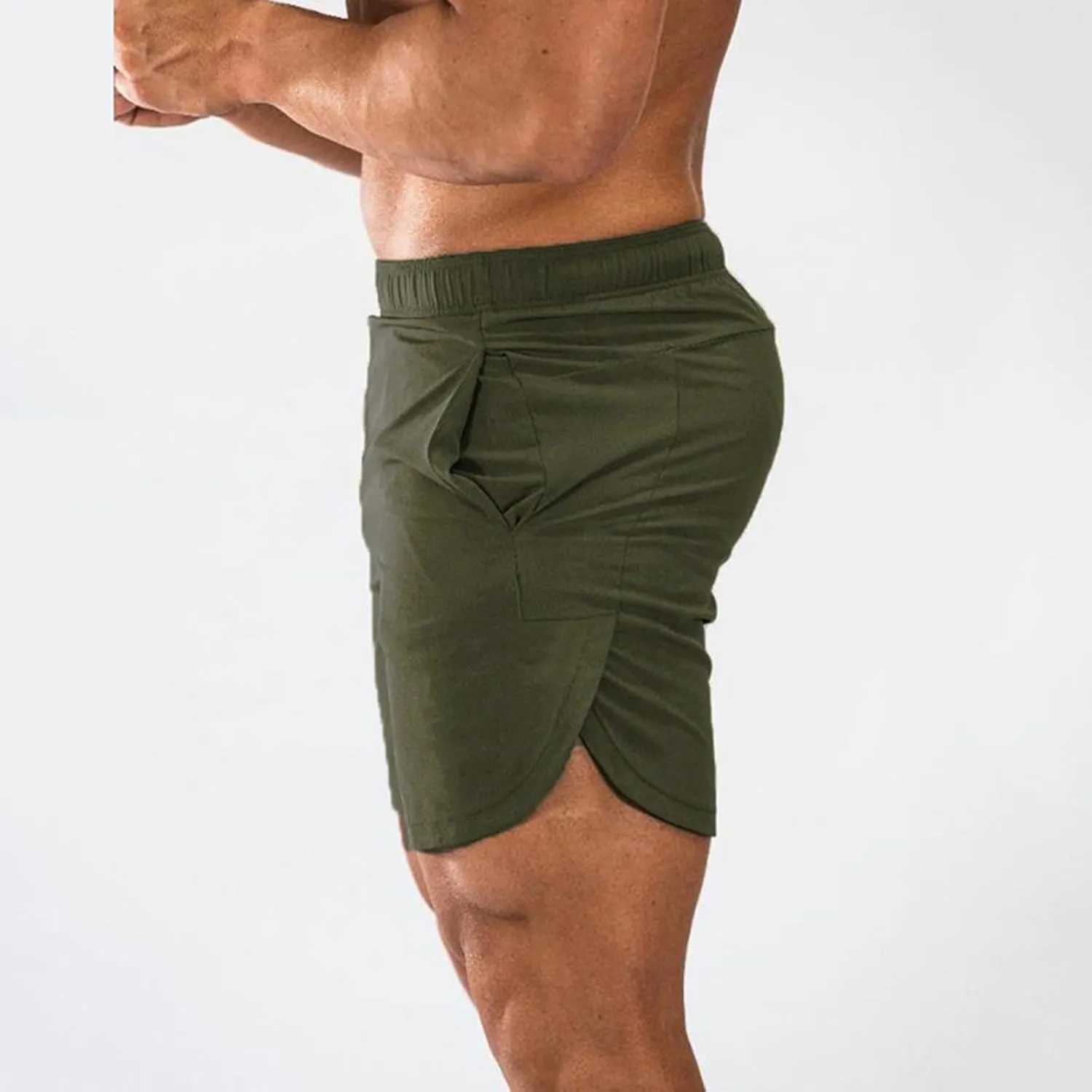 Men's Athletic Shorts Elastic Waist Quick Dry Breathable Comfortable Gym Workout Running Training Casual Sportswear