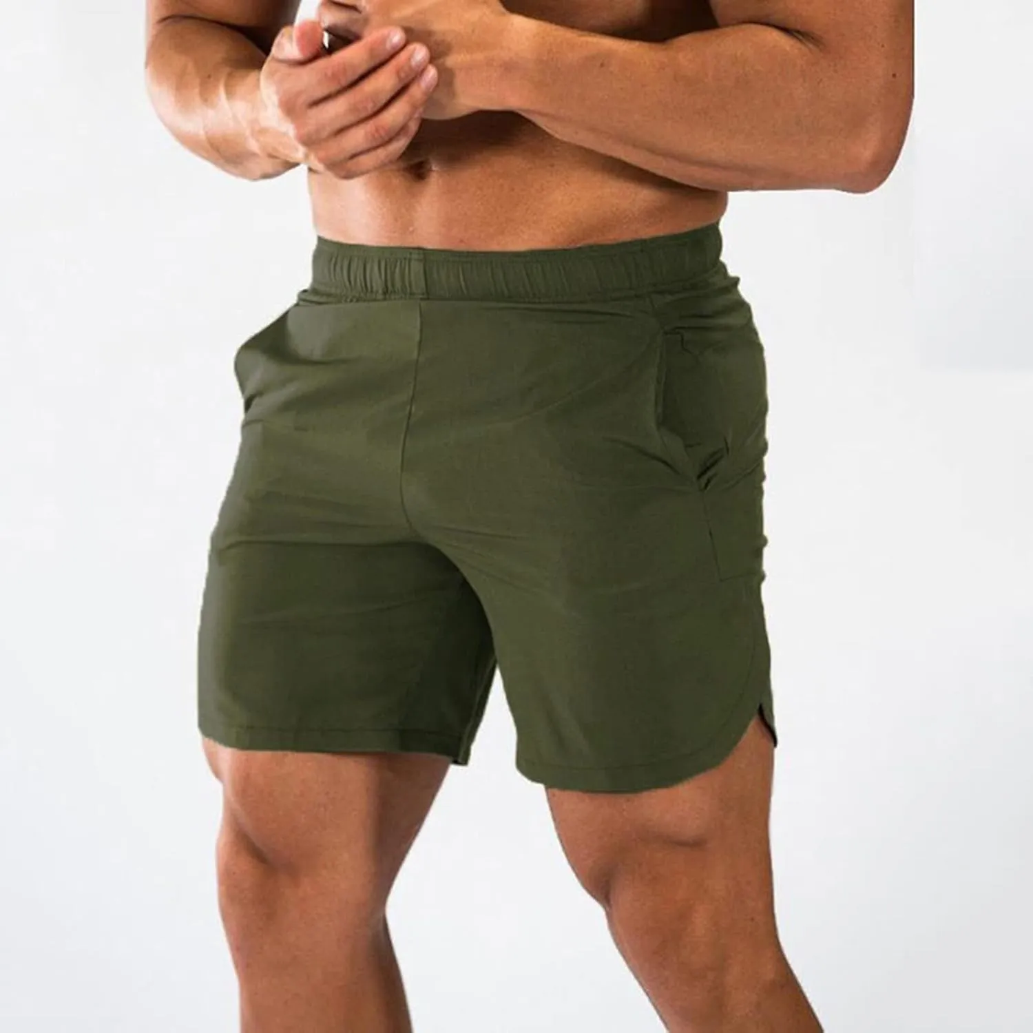 Men's Athletic Shorts Elastic Waist Quick Dry Breathable Comfortable Gym Workout Running Training Casual Sportswear
