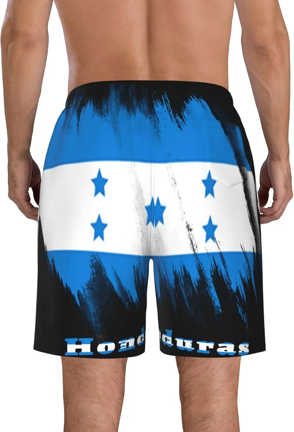 Men's Beach Shorts Drawstring Quick Dry Running Athletic Shorts Comfortable Loose Gym Shorts Swimsuit Pants with Pockets