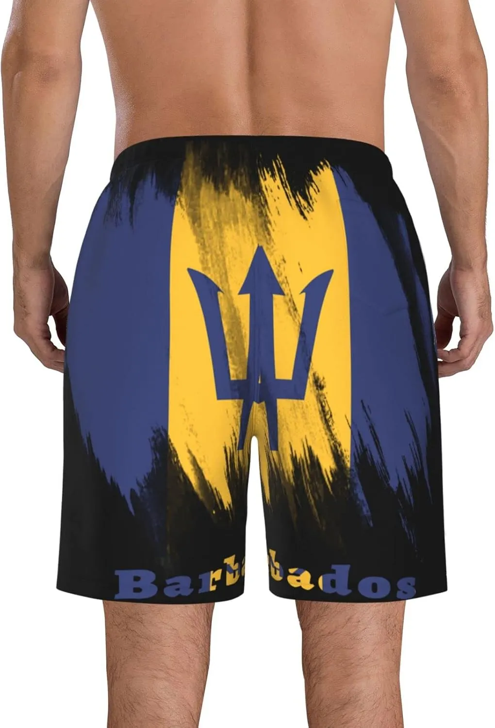 Men's Beach Shorts Drawstring Quick Dry Running Athletic Shorts Comfortable Loose Gym Shorts Swimsuit Pants with Pockets