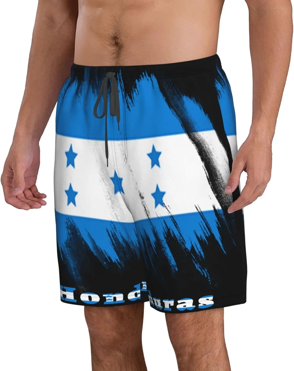 Men's Beach Shorts Drawstring Quick Dry Running Athletic Shorts Comfortable Loose Gym Shorts Swimsuit Pants with Pockets
