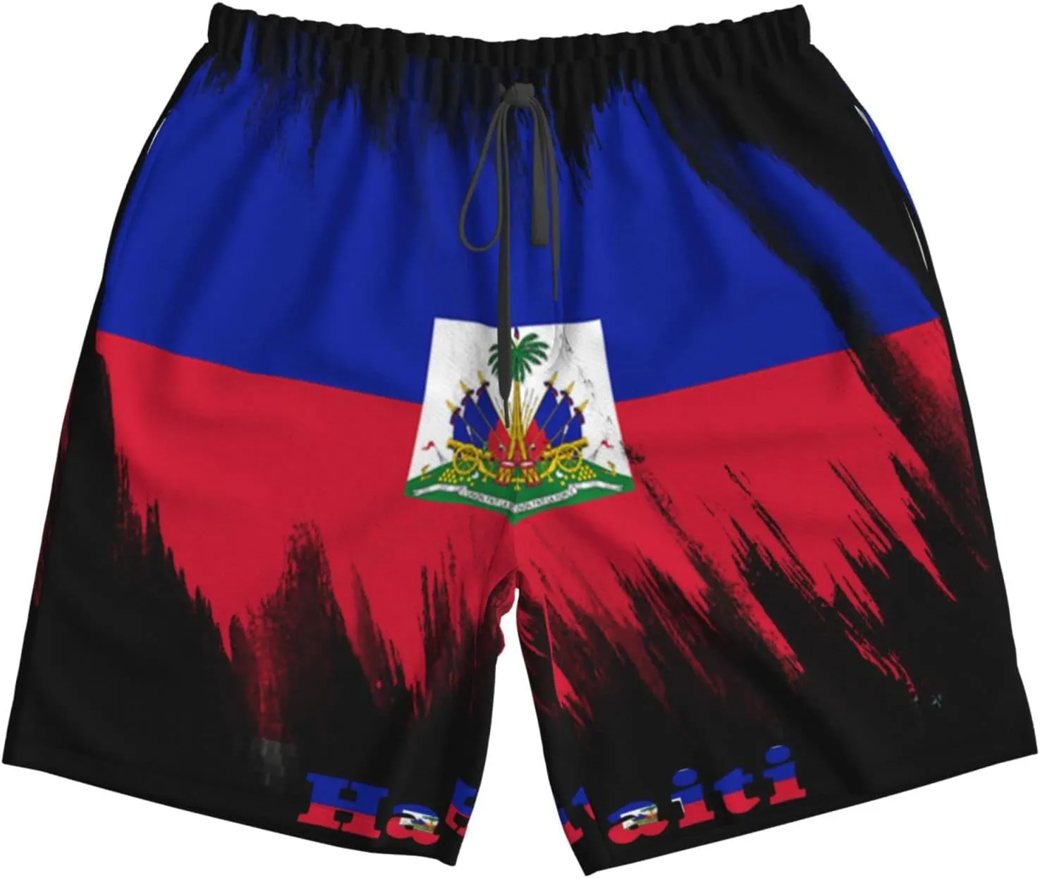 Men's Beach Shorts Drawstring Quick Dry Running Athletic Shorts Comfortable Loose Gym Shorts Swimsuit Pants with Pockets