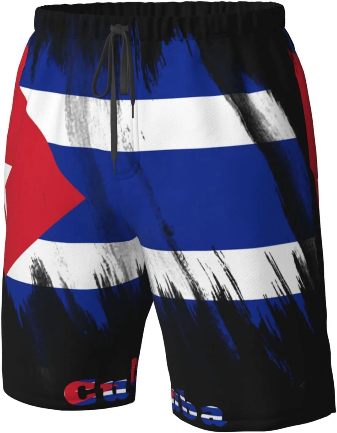 Men's Beach Shorts Drawstring Quick Dry Running Athletic Shorts Comfortable Loose Gym Shorts Swimsuit Pants with Pockets