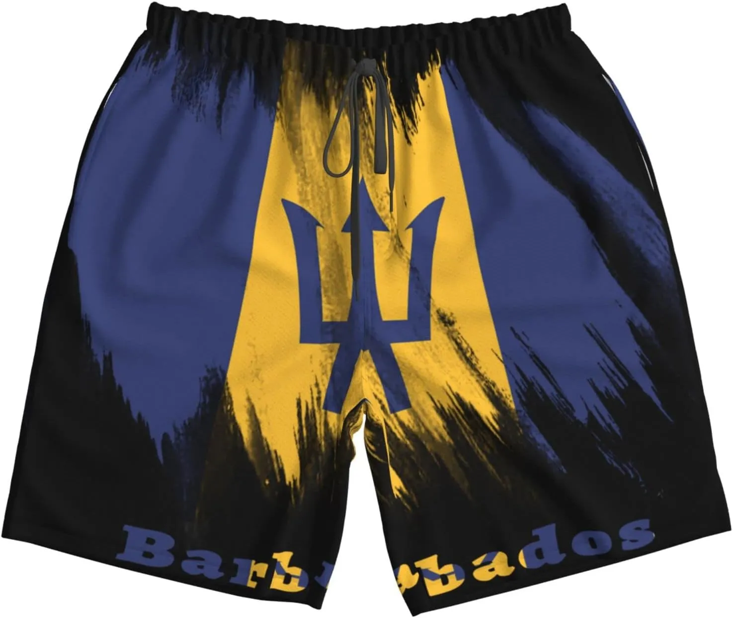 Men's Beach Shorts Drawstring Quick Dry Running Athletic Shorts Comfortable Loose Gym Shorts Swimsuit Pants with Pockets