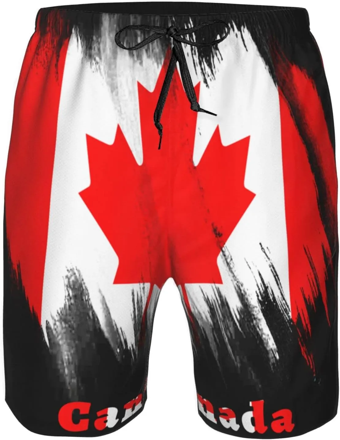 Men's Beach Shorts Drawstring Quick Dry Running Shorts Comfortable Loose Gym Shorts Swimsuit Pants with Pockets