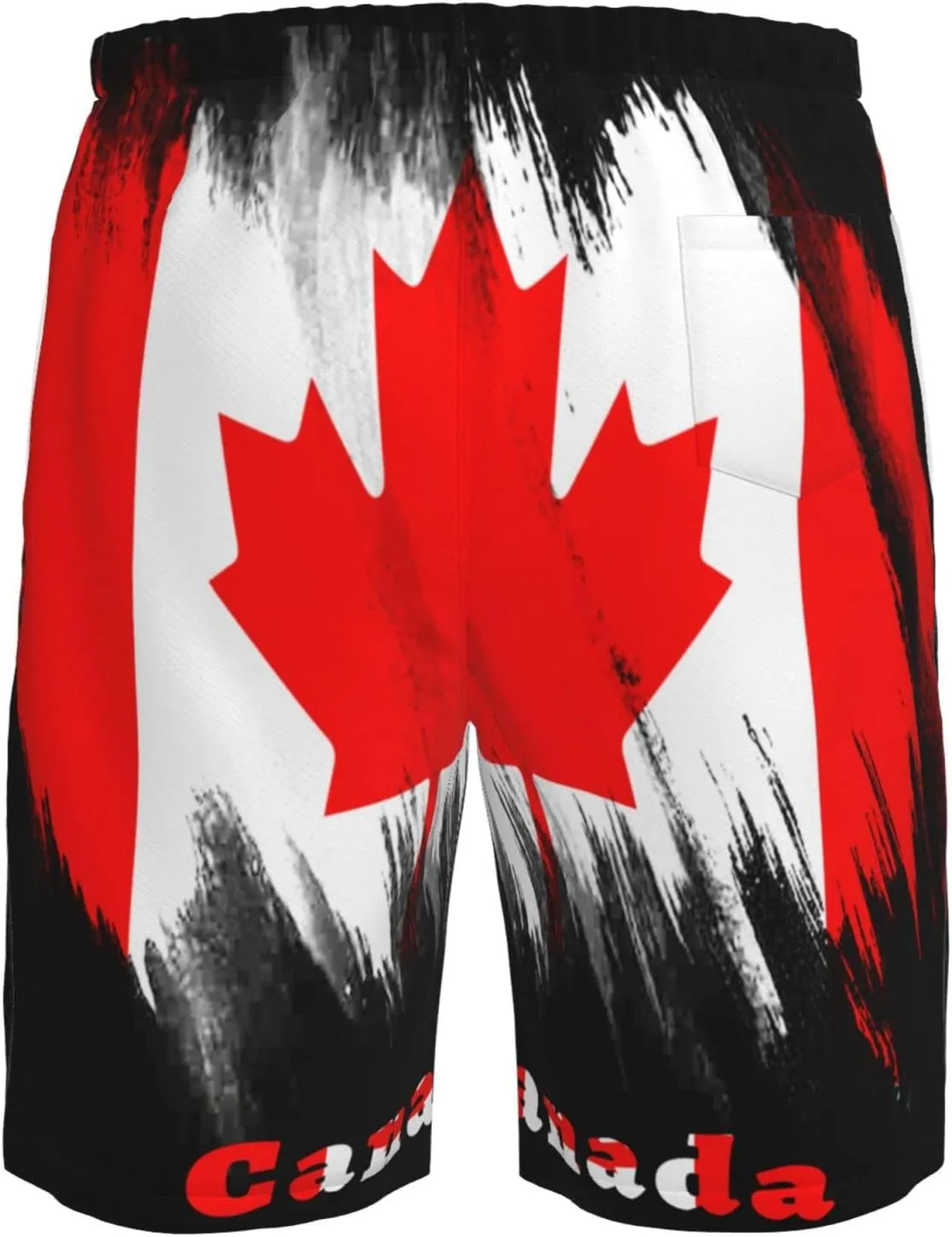 Men's Beach Shorts Drawstring Quick Dry Running Shorts Comfortable Loose Gym Shorts Swimsuit Pants with Pockets