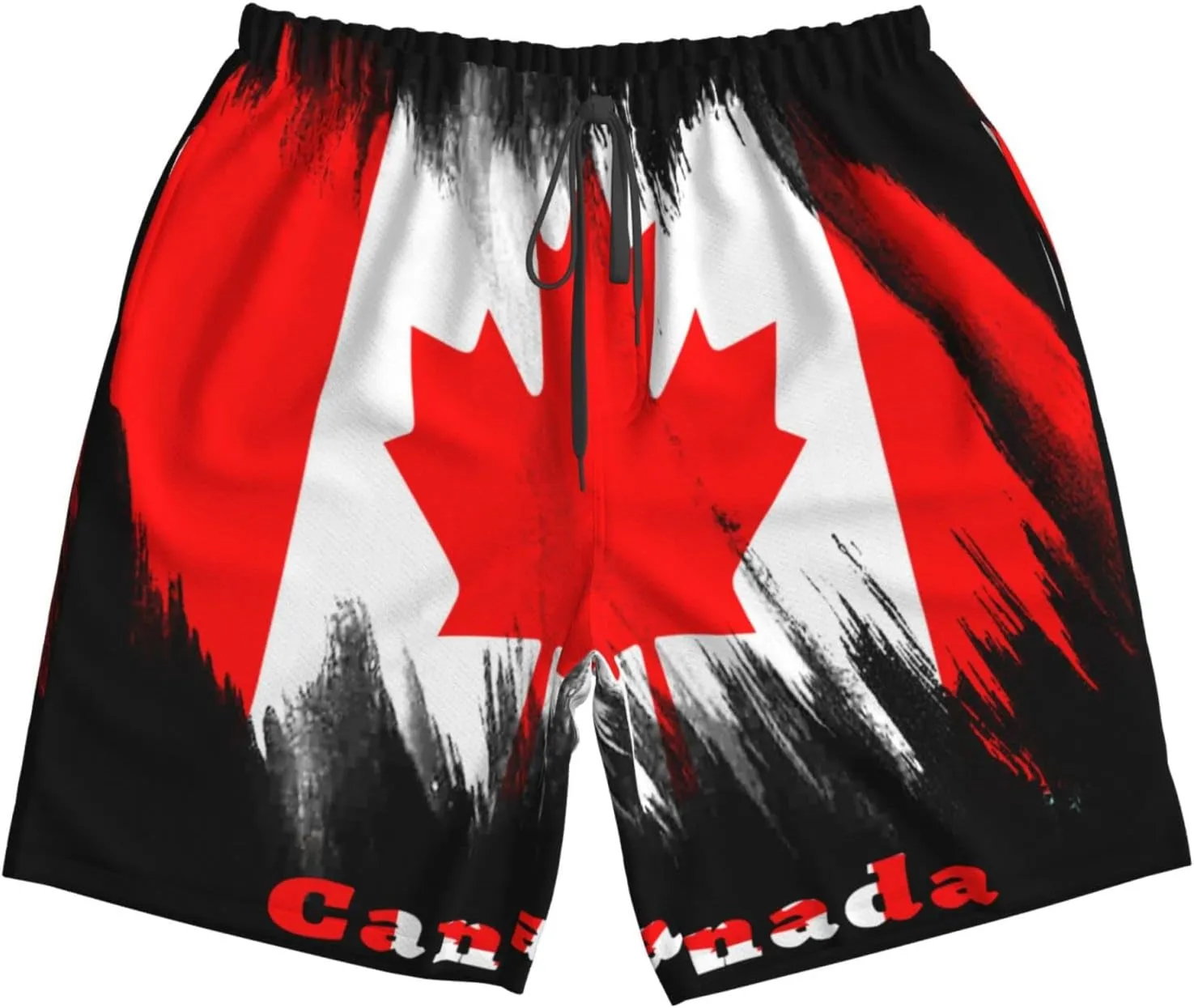 Men's Beach Shorts Drawstring Quick Dry Running Shorts Comfortable Loose Gym Shorts Swimsuit Pants with Pockets