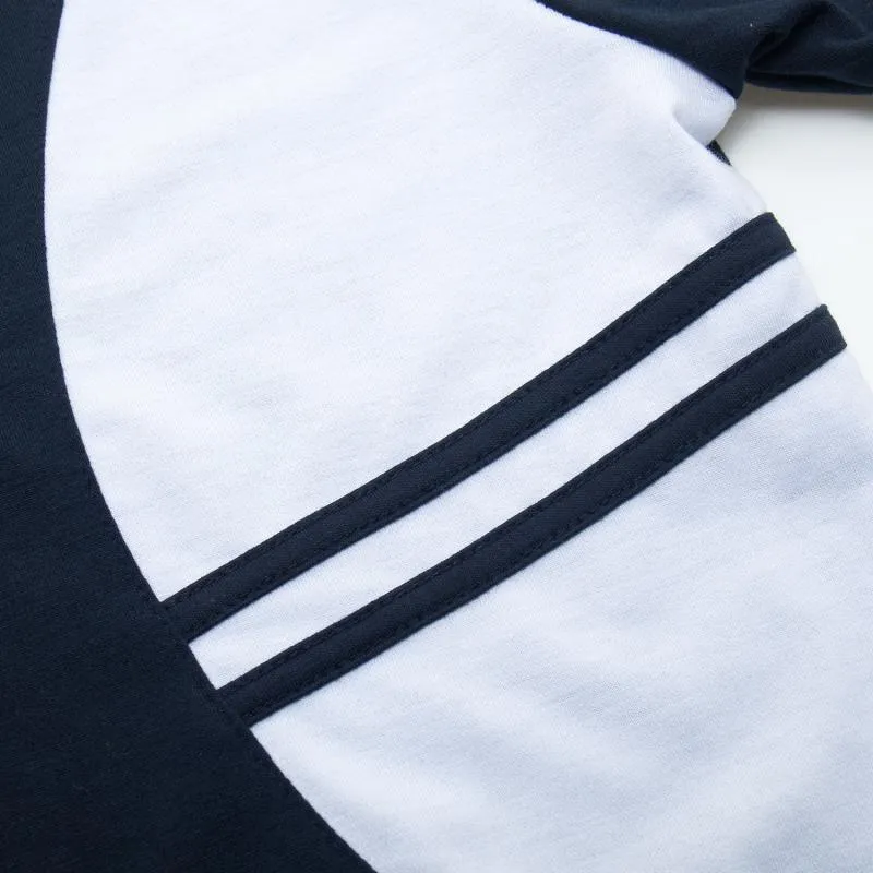 Men's Casual Cotton Patchwork Polo
