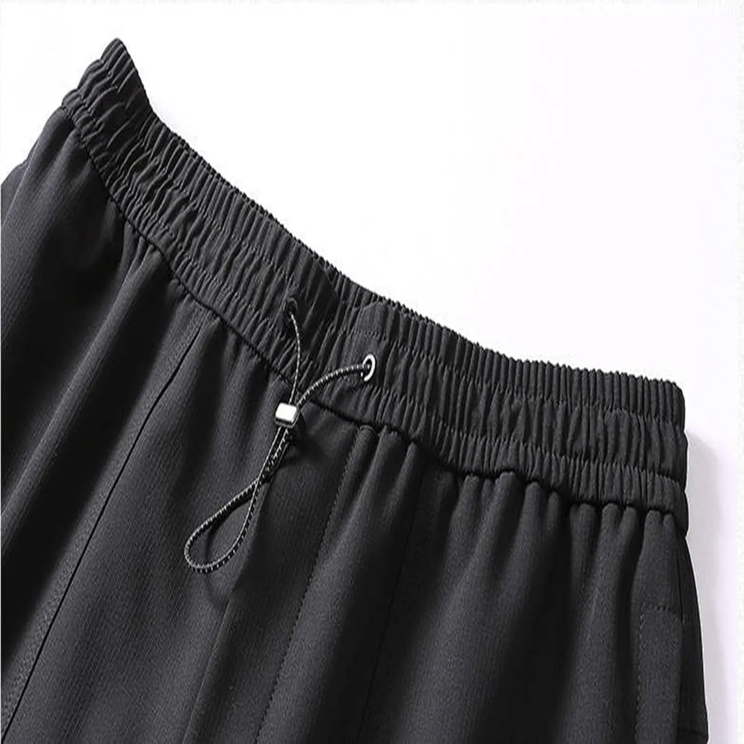 Men's Casual Soft Cargo Pants Elastic Waist Summer Joggers Pants Athletic Techwear Jogging Sweatpants with Pockets