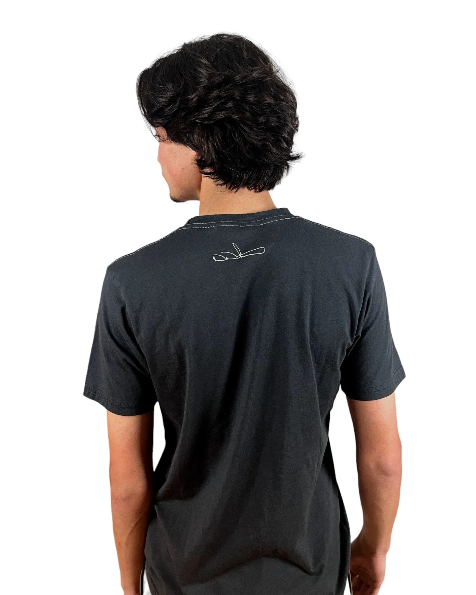 Men's Crew - Geo Pyramid -- Washed Black