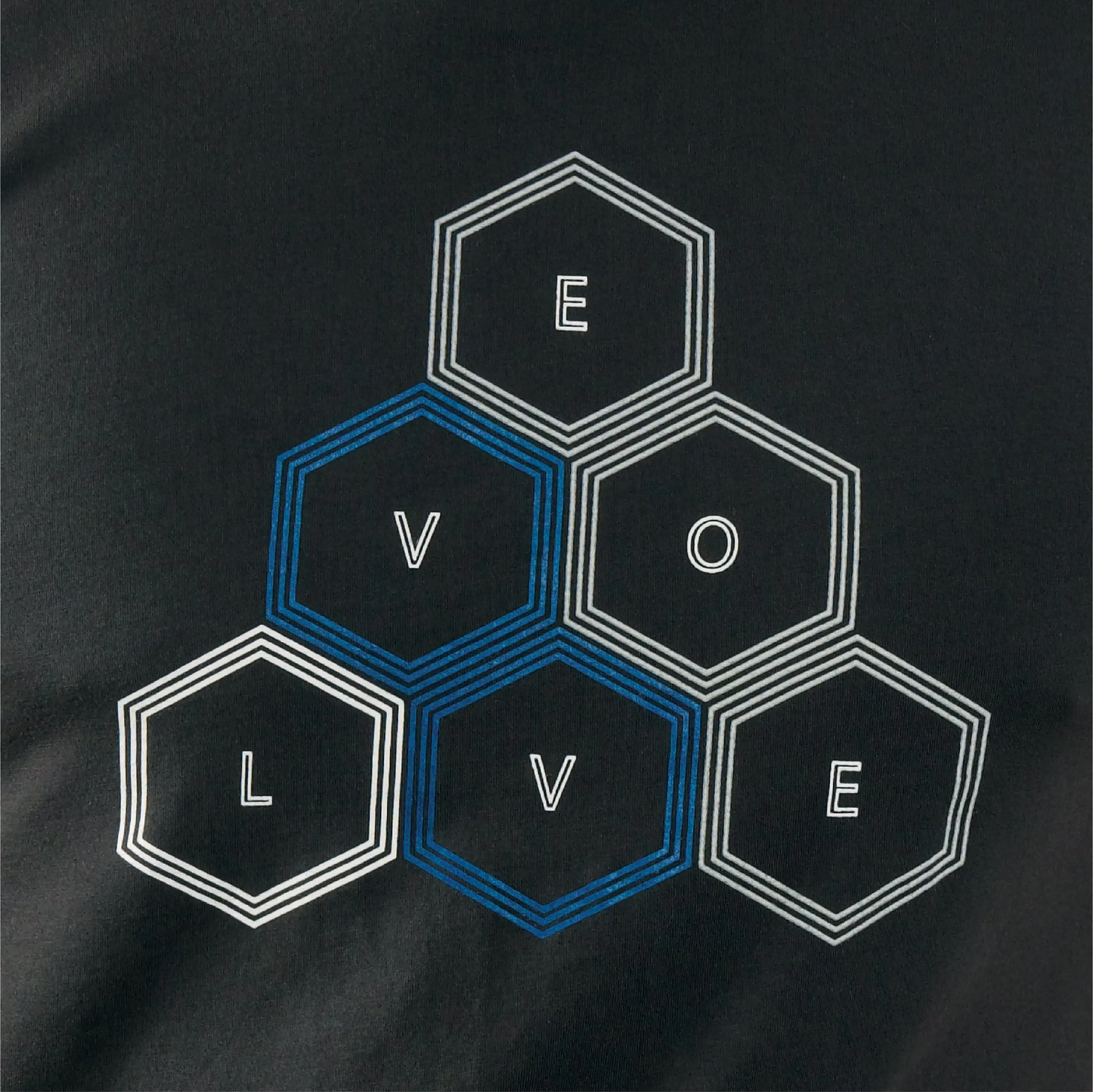 Men's Crew - Geo Pyramid -- Washed Black