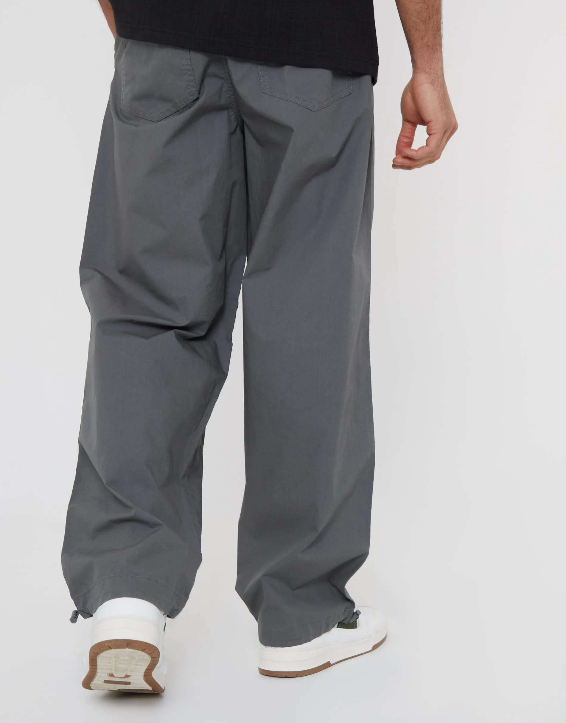 Men's Slate Relaxed Fit Jogger Style Cuffed Trousers