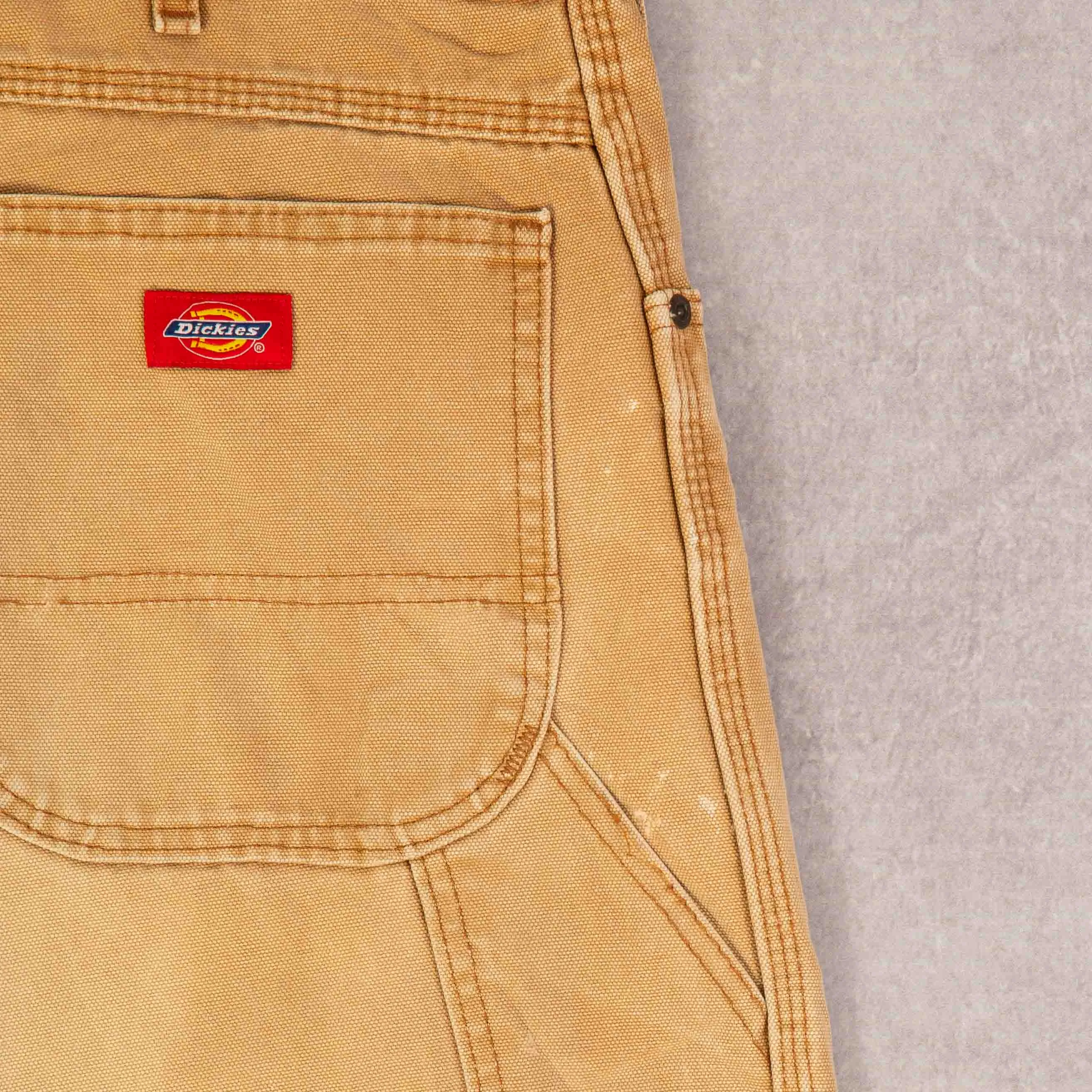 MEN'S VINTAGE DICKIES RELAXED FIT CARPENTER TROUSERS - W38 X L30