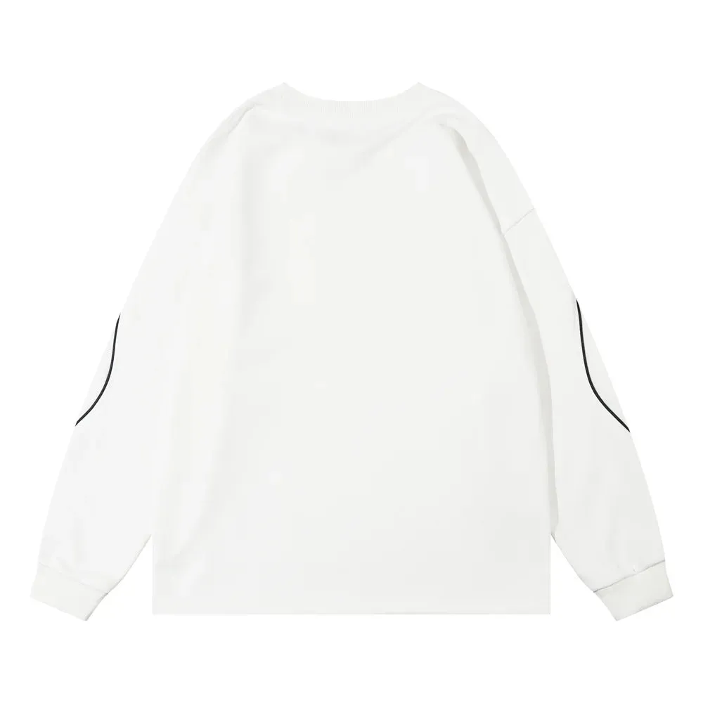 'Modulus' Oversized Long Sleeve Cotton Tee