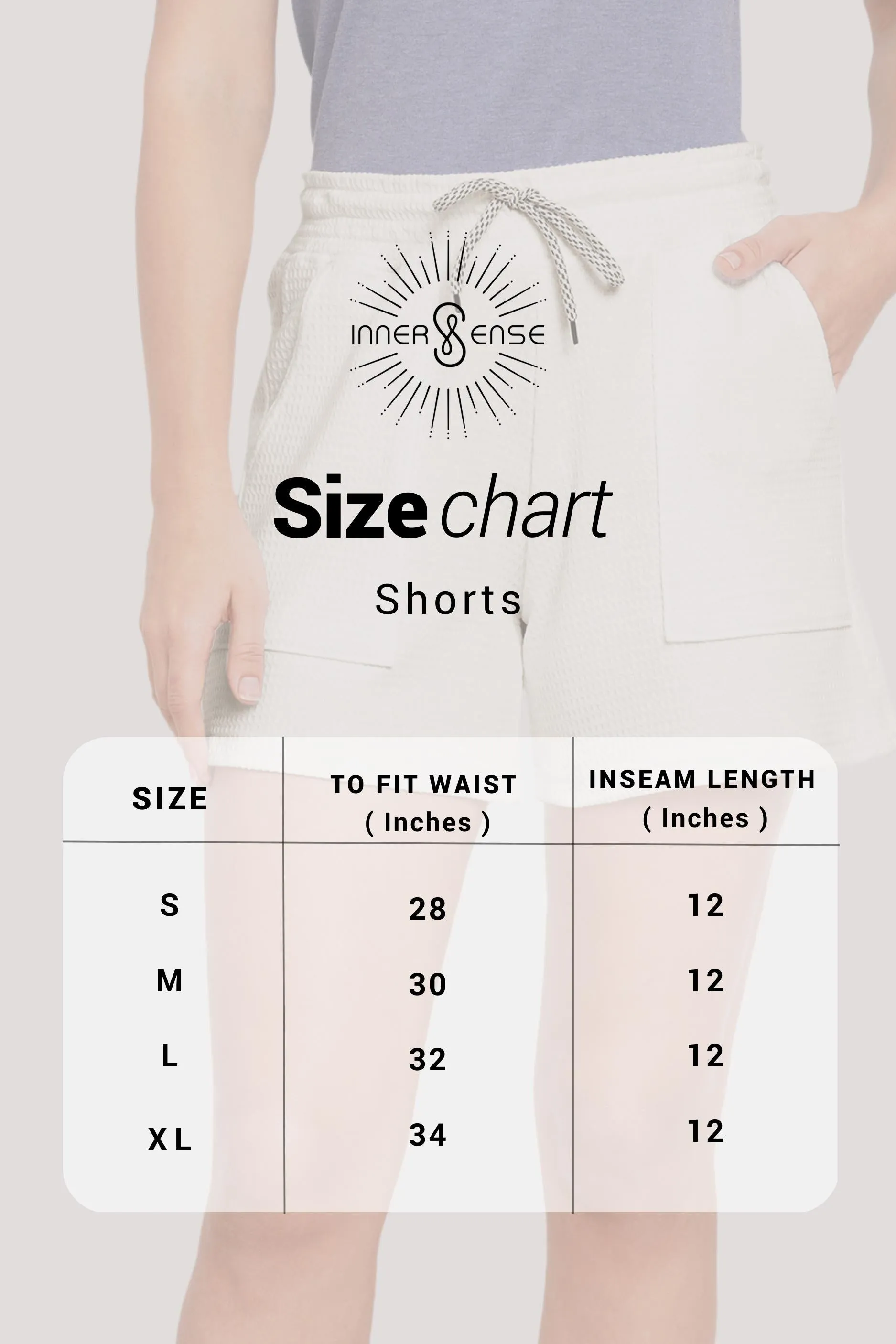 Organic Cotton shorts_ISL032-Waffle White