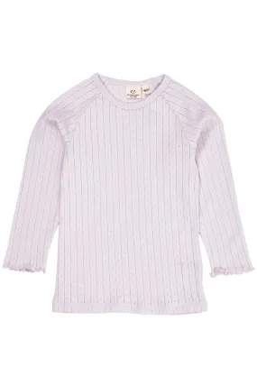 POINTELLE JUNIOR LS TEE - LAVENDER