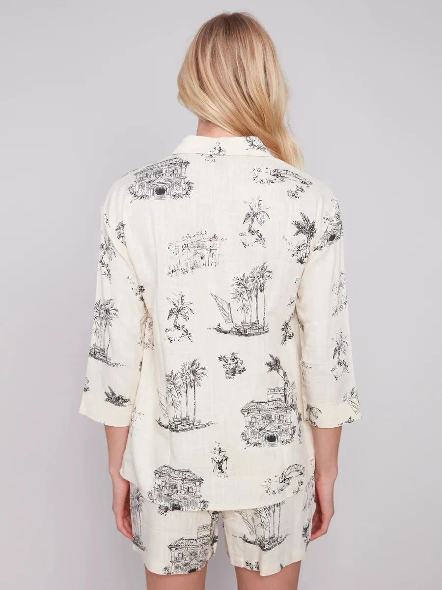 PRINTED TUNIC SHIRT